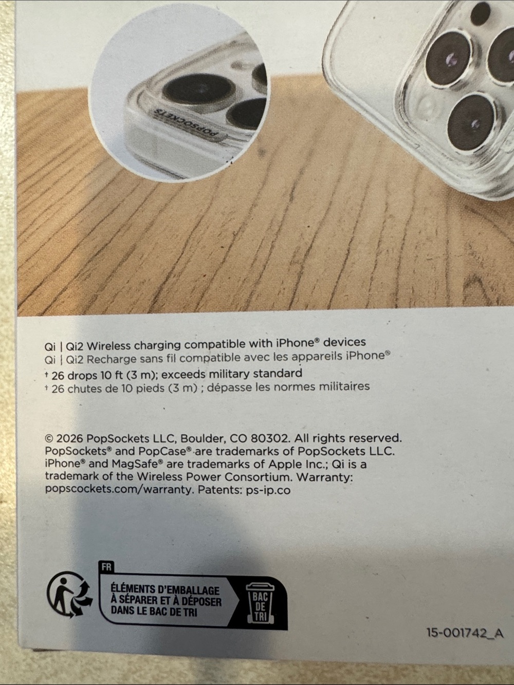PopSockets PopCase for MagSafe - Blue Water Print - Picture 6 of 7